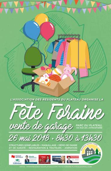 Fête foraine – Vente de garage 2018