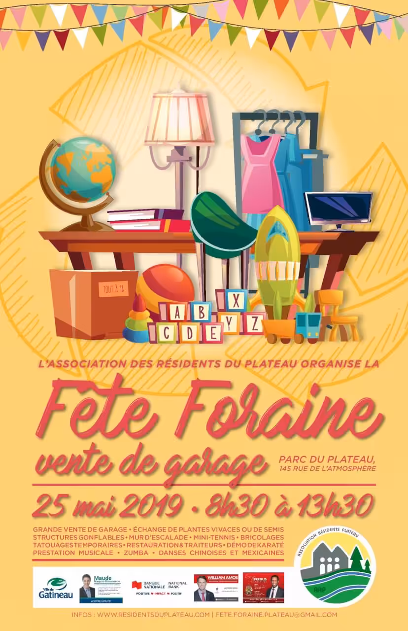Fête foraine 2019 – vente de garage