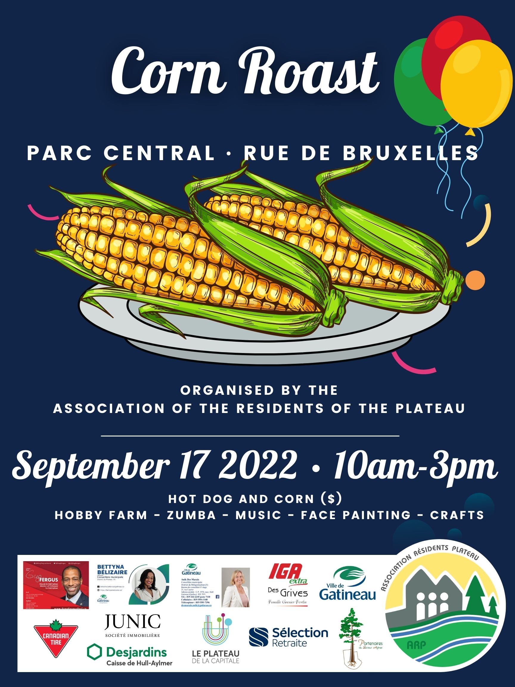 Corn Roast 2022 Association des résidents du plateau