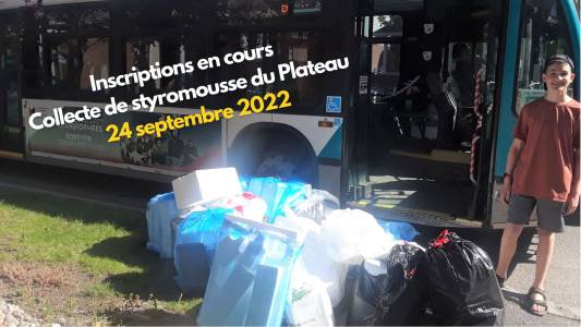 Photo Publication Facebook - Collecte de styromousse 2022-09-24