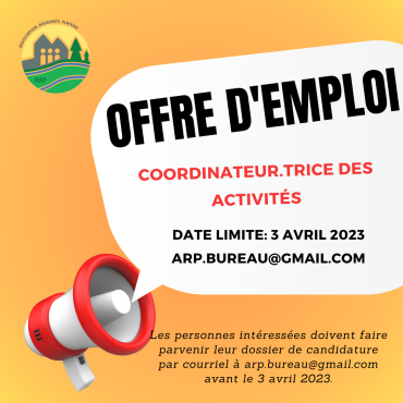 Offre d’emploi