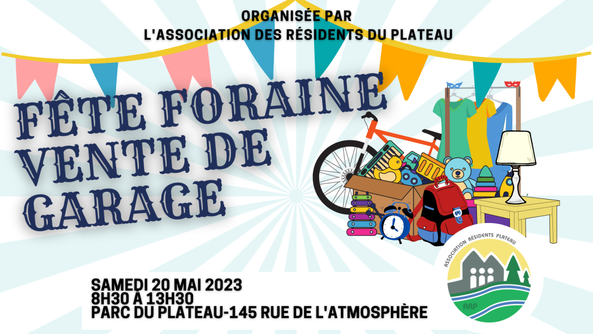 La fête foraine – Vente de garage 2023