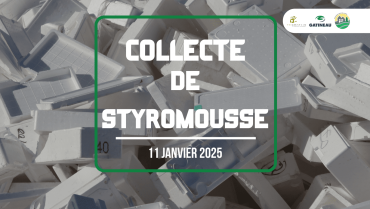 À vos agendas : La Collecte de styromousse revient en 2025