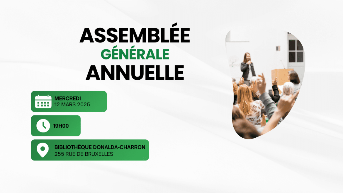 Invitation à notre Assemblée Générale Annuelle