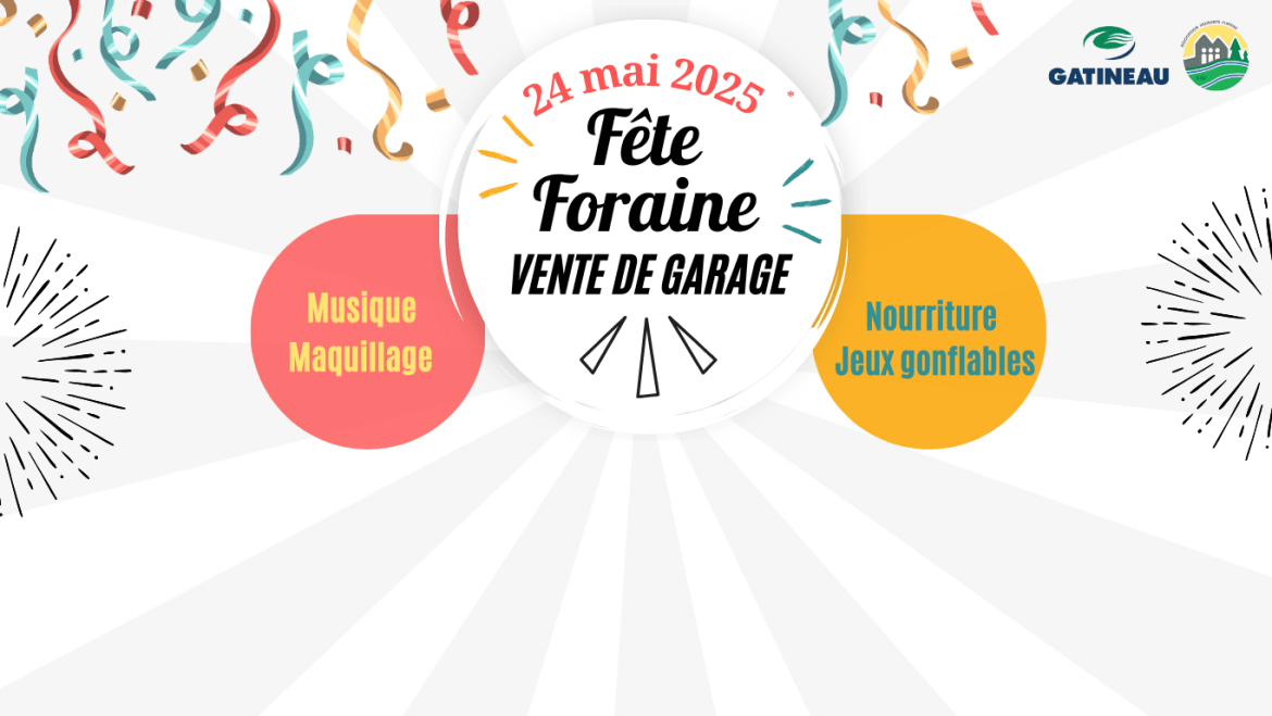 Le Parc du Plateau en fête le 24 mai!