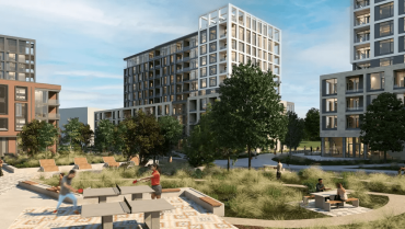 Construction du projet domiciliaire sur le boulevard du Plateau