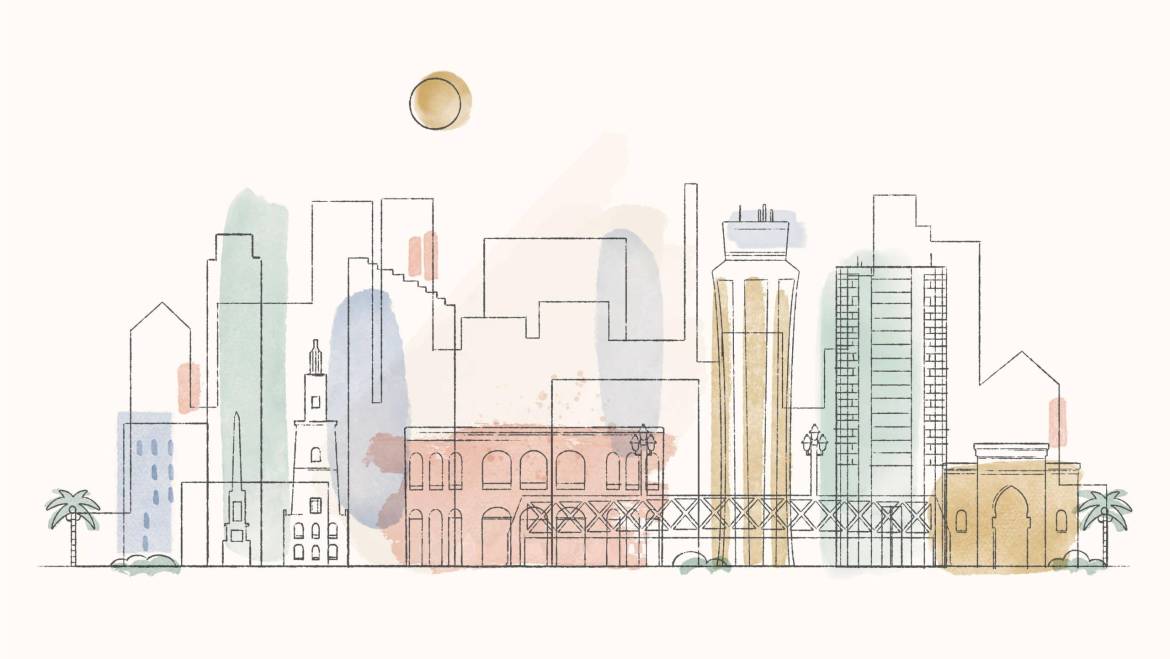 Construction of the PANORA residential project on de Bruxelles