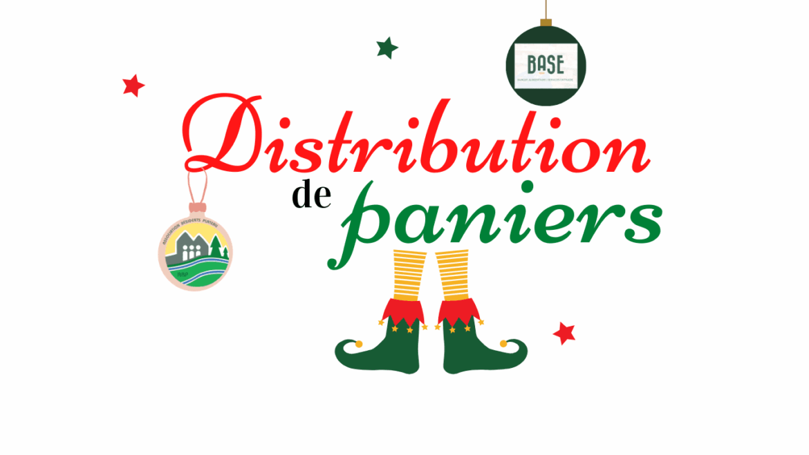 Distribution des paniers de Noël