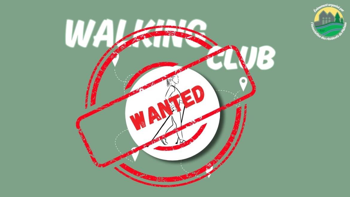 The walking club needs you