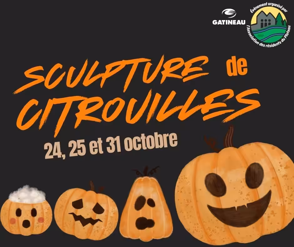 Sculpture de citrouilles